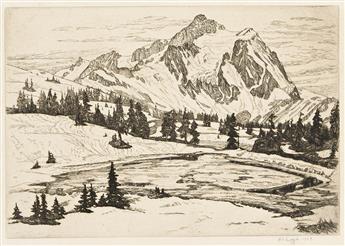 HELEN A. LOGGIE (1895 - 1976) Mount Rainier.                                                                                                     